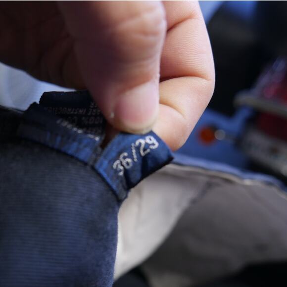 Vintage 90s Polo Ralph Lauren Andrew Pant Chino Navy Pants - Picture 4 of 8